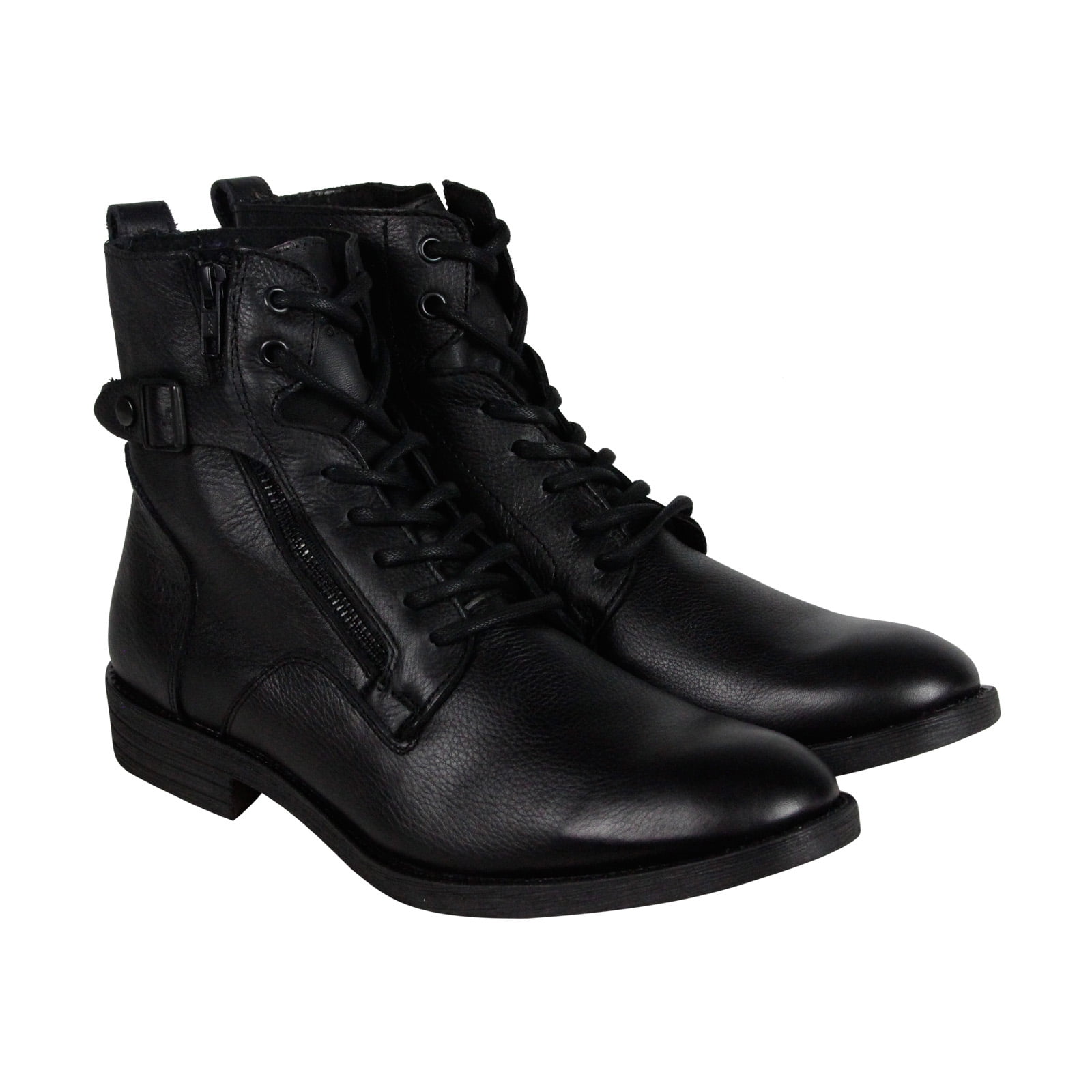 GBX , GBX Mens Trust Leather Boots Combat Military Style